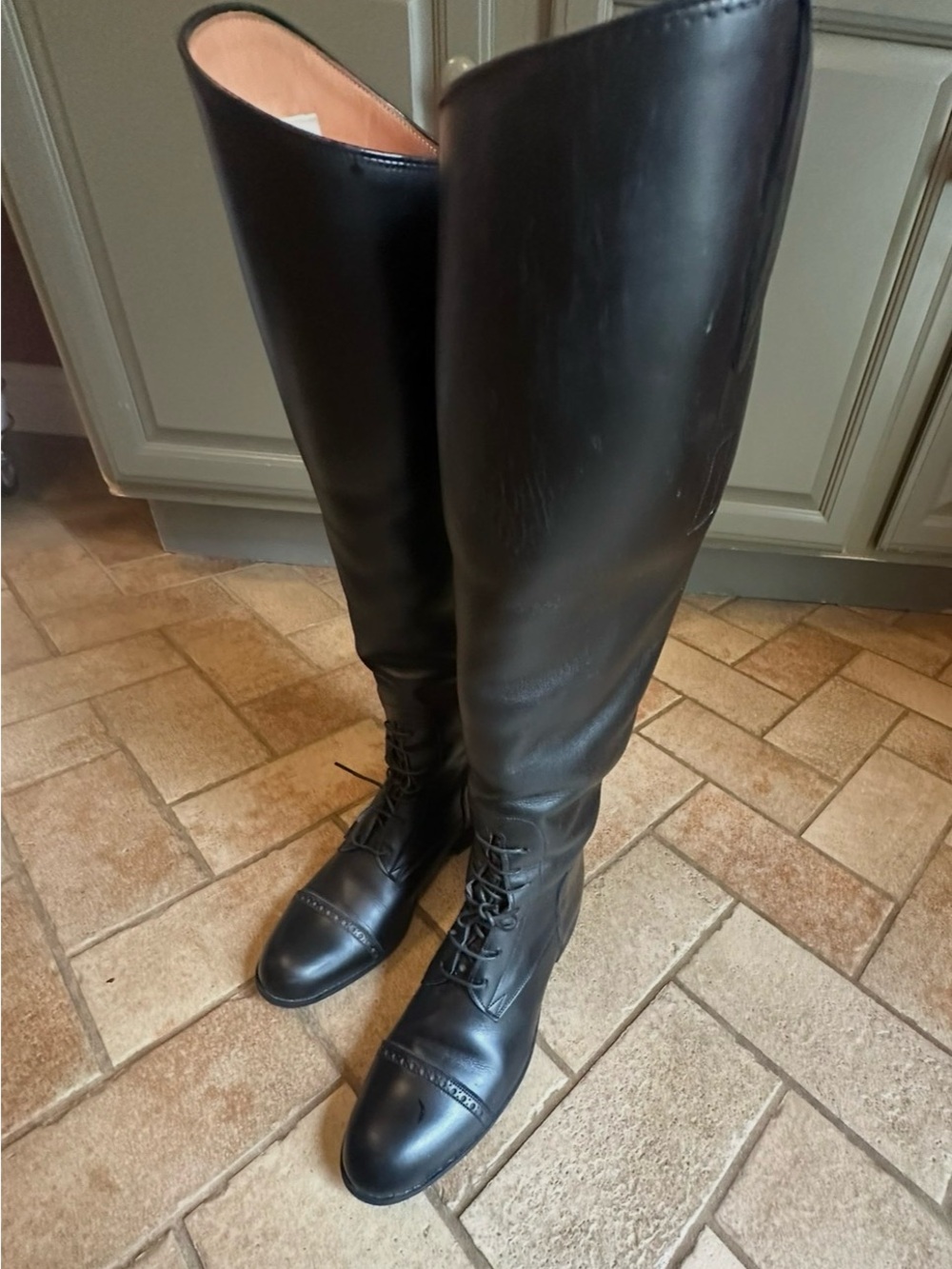 Black Vogel Riding Boots for Women